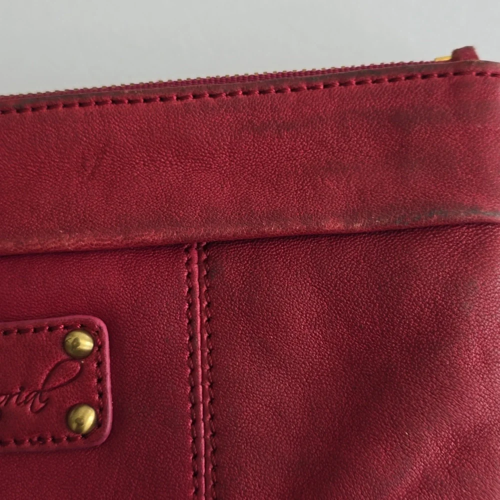 Vintage Sorial New York  Wristlet Wallet Red